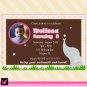 Printable Birthday Baby Girl Shower Pink Elephant Invitations