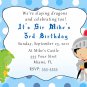Printable Knight Dragon Birthday Party Invitations Polka Dots Boy Baby Print Yourself