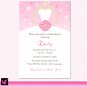 20 Snowflake Winter Bridal Shower Wedding Invitations White Bride Dress 4x6 Snow Flake