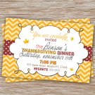 30 Personalized Thanksgiving Dinner Lunch Cocktail Invitation