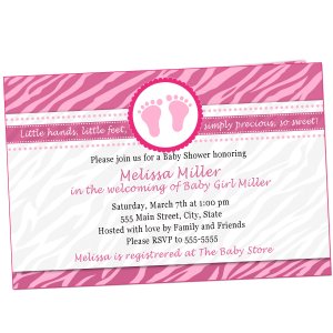 30 Valentines Love Day Inspired Chevron Baby Shower Invitations