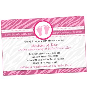 Printable Valentines Love Day Inspired Baby Shower Invitations