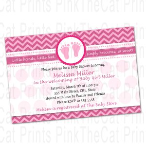 Printable Valentines Love Day Inspired Baby Shower Invitations