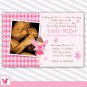30 Personalized Adorable Pink Fairy Baby Shower Invitation