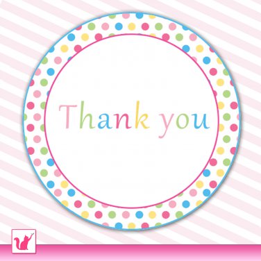 Printable Sweetshop Candyland Thank You Tags 2 - Baby Shower Birthday Occassions