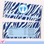 30 Blue Zebra Thank You Baby Feet Candy Bar Wrapper - Baby Shower