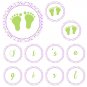 'Happy Birthday' or 'Its a Girl' Printable Green Banner - Baby Shower Birthday Any Occassion