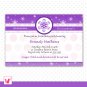Printable Personalized Purple Winter Wonderland Birthday Invitations - Baby Shower Any Occassion