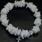 White Puka Shells & Silver     $21.99   Small  6"