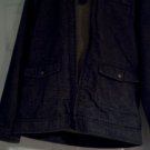 mens denim coat size XL cherokee dark blue pre-owned nice