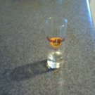 tall clear collectable shot glass hard rock cafe washington dc
