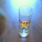 tall clear glass collectable shot glass hard rock cafe niagara falls
