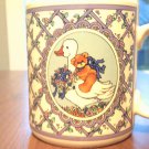 coffee cup,mug enesco lucy rigg 1986 teddy bear ride on goose