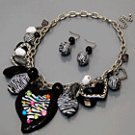 Wild Charm Necklace Set (Necklace, Earrings & Bracelet)