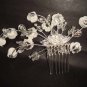 Bridal flower Crystal Hair tiara rhinestone comb RB400