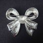 Bridal Dress Bow Crystal Rhinestone Brooch pin PI413
