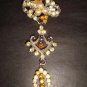 2 pcs Bridal Faux Pearl Rhinestone Brooch pin Pi153