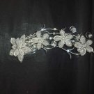 Bridal Rhinestone Flower Crystal Hair tiara Comb RB435