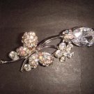 Bridal Flower Butterfly Rhinestone Brooch pin Pi338