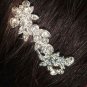 Bridal crystal Flower Rhinestone Hair tiara Comb RB291