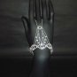 Sexy Rhinestone cuff slave Bracelet with ring BR196