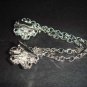 Vintage style Rhinestone Scarf Sweater Flower clip PI77