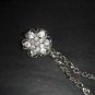 Vintage style Rhinestone Scarf Sweater Flower clip PI77