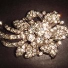 Bridal Bling Vintage style Rhinestone Brooch pin PI343