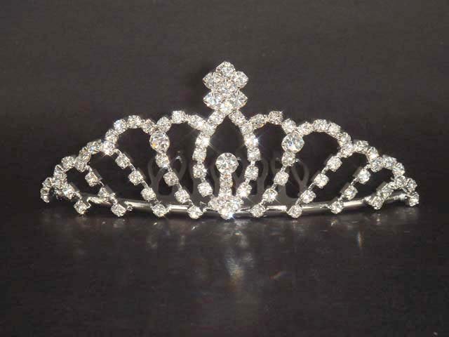Wedding Bridal Rhinestone Hair crown Comb tiara C37