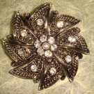 Bridal Crystal Vintage Rhinestone Brooch pin Pi206
