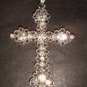 Bridal Cross Vintage Style Rhinestone Pendant PN8