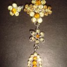 2 pcs Bridal Vintage Style Rhinestone Brooch pin Pi157