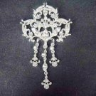 Bridal vintage style dress Rhinestone Brooch pin PI410