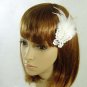 Bridal Feather Butterfly rhinestone hair clip BA136