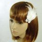 Bridal Feather Butterfly rhinestone hair clip BA136