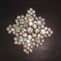 Bridal Rhinestone Crystal silver tone Brooch pin PI283