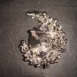 Bridal dress cake moon Rhinestone Brooch pin Pi403