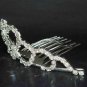 Bridal Rhinestone heart hair tiara comb crown C41