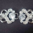 Dress Crystal Rhinestone clasp hook buckle button BU13