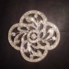 Bridal Vintage style bling Rhinestone Brooch pin PI380