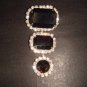 Bridal Rectangle dangle Rhinestone Brooch pin PI229