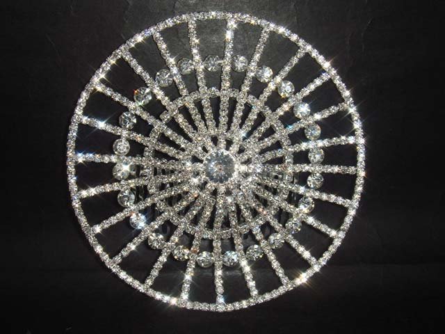 Bridal Rhinestone Hat Crystal Hair tiara Comb RB439