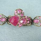 Vintage style Heart rhinestone hair clip clamp RC15