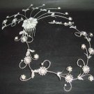 Bridal Vintage style Rhinestone Hair tiara Comb RB356