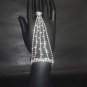 Sexy Rhinestone cuff slave Bracelet with ring BR198