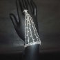 Sexy Rhinestone cuff slave Bracelet with ring BR198