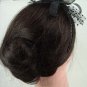 Bridal Feather Bow peacock Pheasant Blue Headband HR87