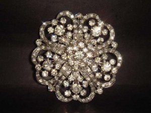 5 pc Bridal Vintage style Rhinestone Brooch pin PI183