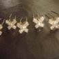 6 Bridal Butterfly Rhinestone Hairpins Hair pins RP165