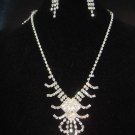 Bridal crystal Rhinestone earring necklace set NR182